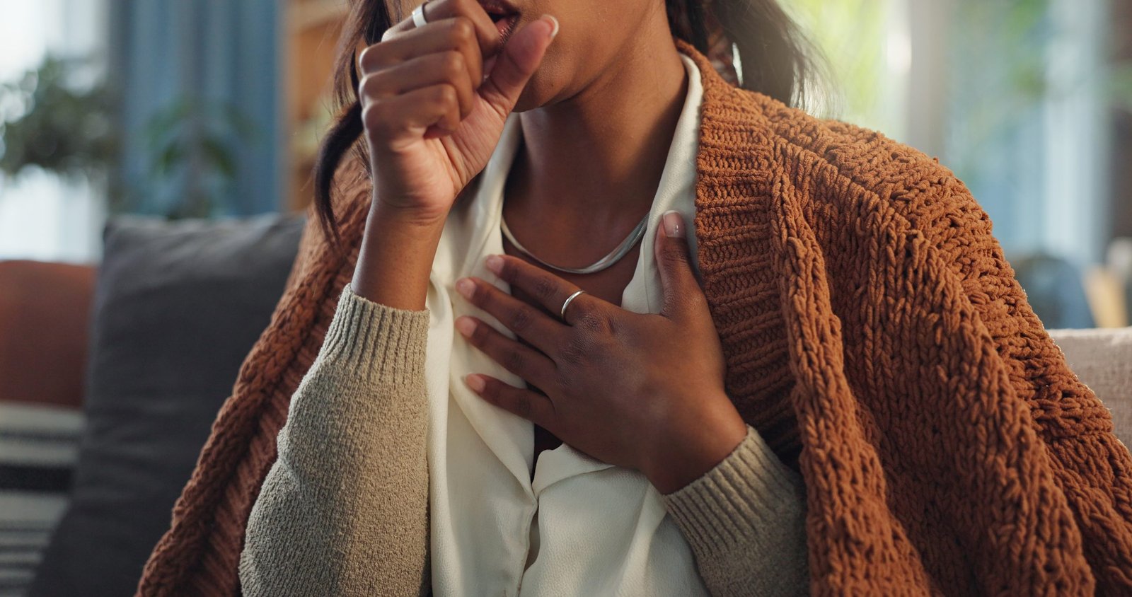 Person coughing